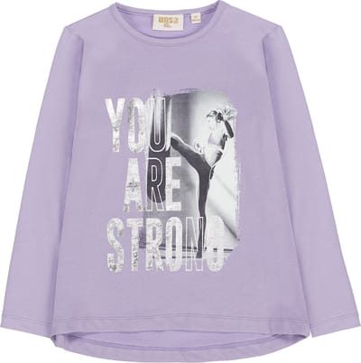 T-SHIRT MET LANGE MOUWEN VOOR MEISJES