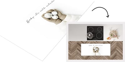 Keukenloper - Loper keuken - Winter - Quote - Handschoenen - 120x50 cm - Keukenloper vinyl