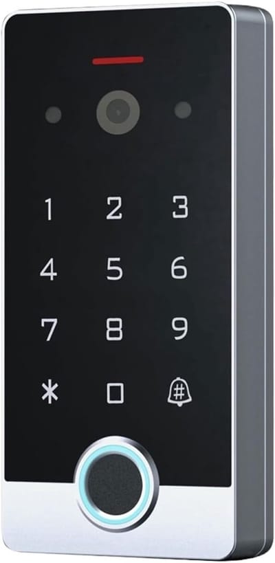 Video Intercom Systeem - Deuropener Intercom - Toegangscontrole Thuis - Wifi Vingerafdruk Toetsenbord - 1080P HD - Zilver