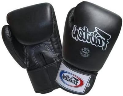 Boxhandschoenen - Trainingshandschoenen bokszak - Boksen en kickboksen - Hoge kwaliteit leer - 10 oz - Zwart