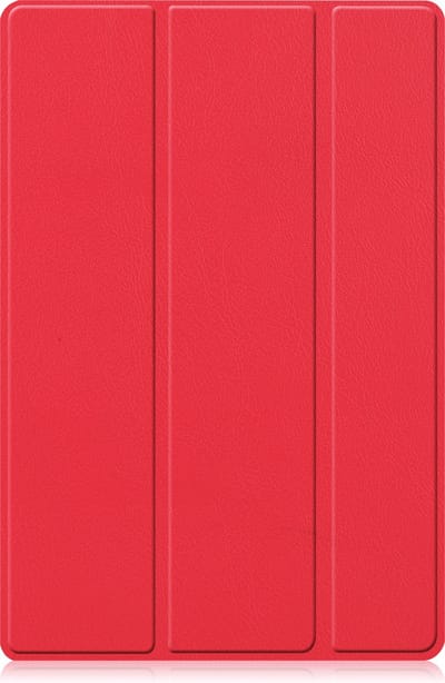Hoesje - Geschikt voor Samsung Galaxy Tab A8 - Dun & Stevig - Trifold Bookcase - Hard Cover - Hardcover Book Case - Tablet Hoes - Rood