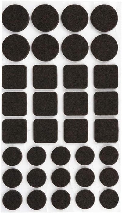 Adhesieve Pads - Viltjes Assortiment - Meubels Beschermen - Hoge Dichtheid Schuim - 105 Stuks - Grijs