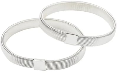 Actie4you® - Mouw ophouder 1 Paar - Diameter 6 cm - Sleeve holder - Mouwophouders Dames Heren – 2 Stuks Zilver