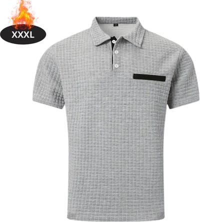 Livano Poloshirt Heren - T-Shirt Heren - Shirt - Overhemd - Polo Shirt - Lichtgrijs - XXXL