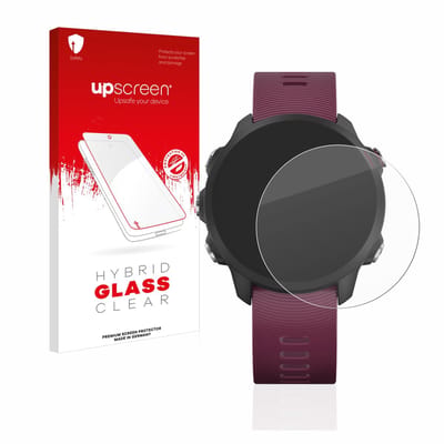 upscreen - Screenprotector voor Garmin Forerunner 245 / 245 Music / 45 - Folie Beschermfolie Beschermglas transparant