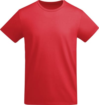 Rood 3 pack unisex t-shirts BIO katoen Model Breda merk Roly maat S