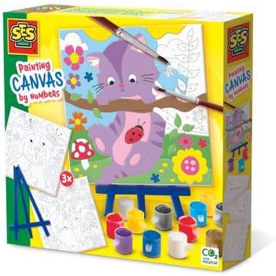 SES Creative Schilderen op nummer canvas - Huisdieren