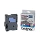 Brother TX-151 tape zwart op transparant 24mm x 15m (origineel)
