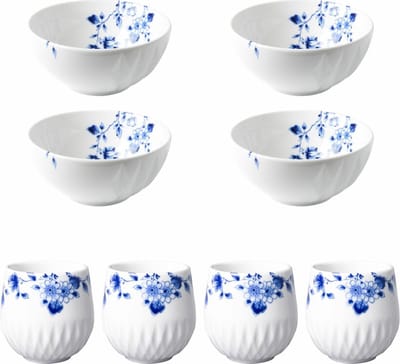 Heinen Delfts Blauw | Blauw Vouw Samen ontbijten | 2-delig | 4 pers.