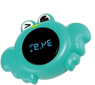 Badthermometer Kinderen - Baby Badmeter - Veilig Baden - Dierenmotief - 12 cm - Groen