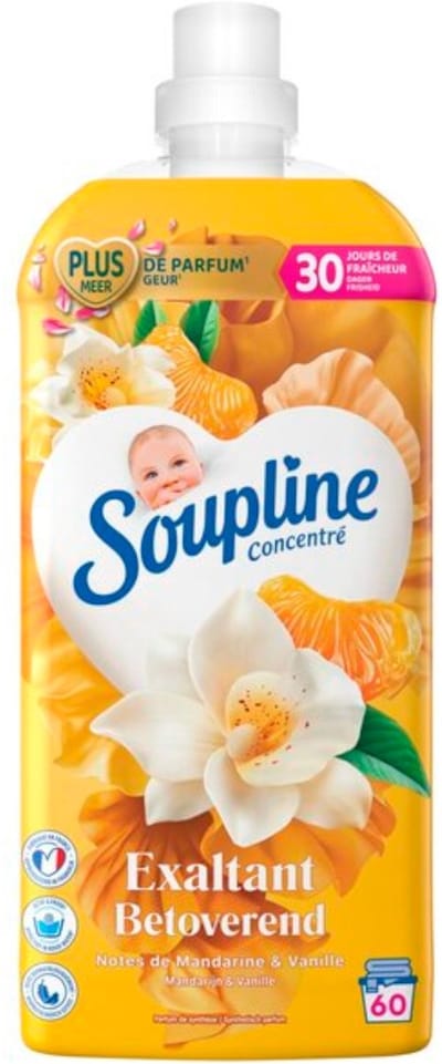 Soupline Wasverzachter - 60sc1,28L - betoverend - mandarijn & vanille
