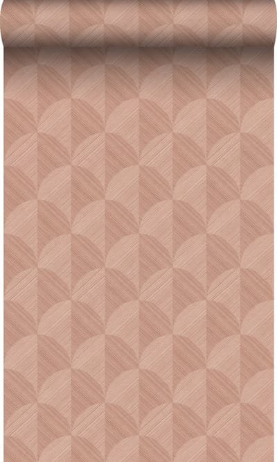 Origin Wallcoverings behang 3D-motief terracotta roze - 50 x 900 cm - 347989