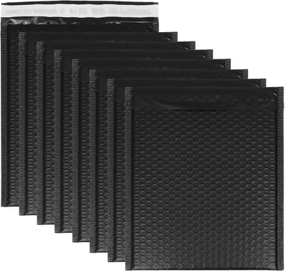 30 Stuks Bubbel Enveloppen Zwart 21,6 x 28 cm - Waterdichte & Scheurbestendige Verzendtassen