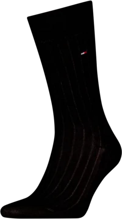 Tommy Hilfiger Herensokken Premium Rib Fil D'ecosse Zwart