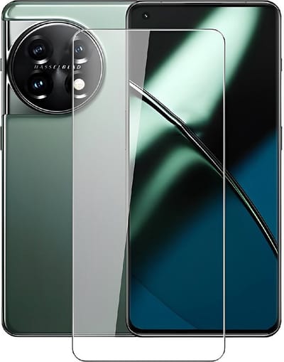 LuxeBass Screenprotector geschikt voor OnePlus 11 - Tempered Glas - glas scherm - bescherming