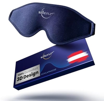 Slaapmasker - Blauw - 3D-ontwerp voor optimale duisternis - Verstelbare band voor perfecte pasvorm - Voor Dames en Heren