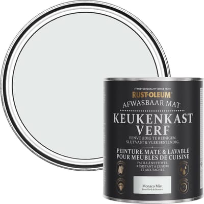 Rust-Oleum Grijs Afwasbaar Mat Keukenkastverf - Monaco Mist 750ml