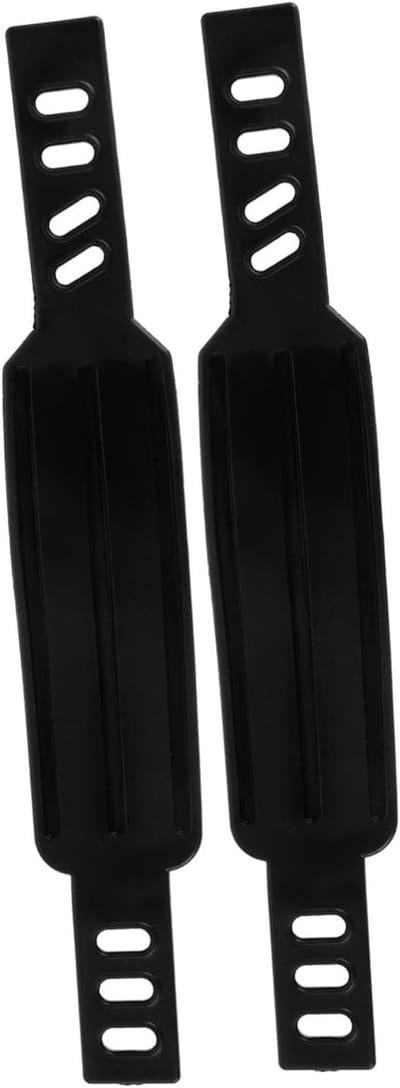 Pedaalbanden Fiets - Fietstrainer banden - Veilige training - Universele pasvorm - 2 stuks - Zwart