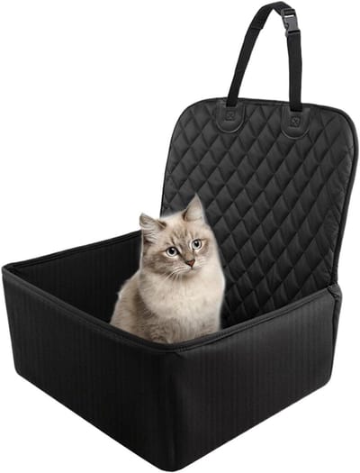 Huisdier autostoel - Booster zitje - Veilig reizen - Waterdichte stof - 50x41x24 cm - Zwart