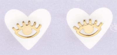 Depesche J1MO71 oorknopjes oog gold-plated
