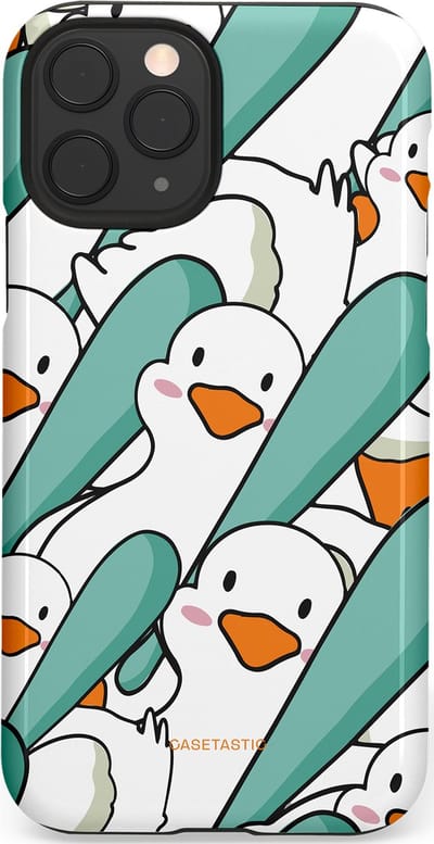 Casetastic Hoesje Geschikt voor Apple iPhone 11 Pro - Stijlvolle Beschermende Duo-layer Case - Ganssterk