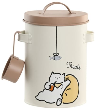 Kat met schepje bewaarblik - Item Int.