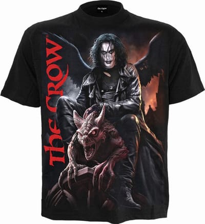 The Crow Gargoyle Heren T-shirt - zwart - S