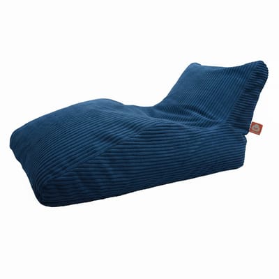 Whoober Bali XL – Lounge XL Zitzak – Donkerblauw dik ribfluweel – Comfortabel & Duurzaam