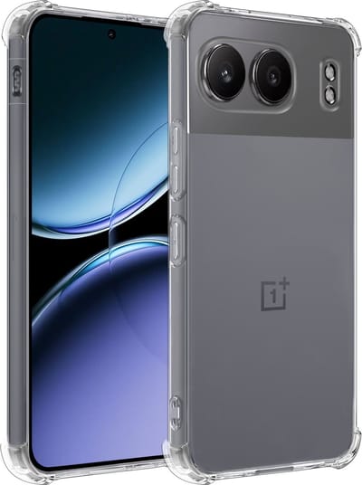 Hoesje - Geschikt voor OnePlus Nord 4 - Sterk & Shockproof - Siliconen Shock Case - Hoes Cover - Telefoonhoes - Transparant