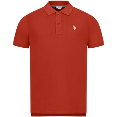 U.S. Polo Assn. heren basic poloshirt met korte mouwen en stretch