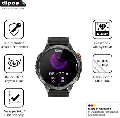 dipos – 6x Beschermfolie geschikt voor Kuisoe Zeus 2.0 | Krasbestendige & heldere Screenprotector Ultra-Thin