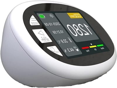 Luchtkwaliteit Monitor - CO2 Meter - Binnenklimaat Bewaken - Oververzadigingsalarm - 150x74x82 mm - Wit