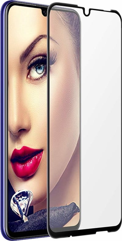 Ntech Geschikt voor Huawei P Smart Plus (2019) full cover Tempered Glass - Zwart