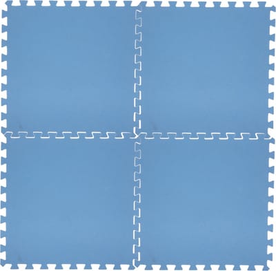Neka Puzzelmat - 16x stuks - foam zwembadtegels - blauw - 50x50 cm - fitnessmat