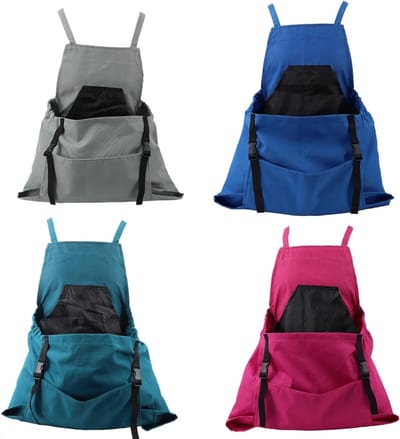 Tuin Schort - Oogsttas Schort - Fruit Plukken - Waterdicht Oxford Doek - 26 x 15 cm - Blauw
