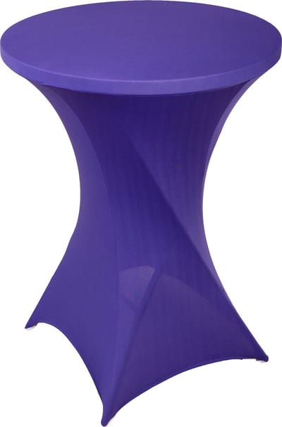 Statafelrok Paars – ∅80-85 x 110 cm – Statafelhoes Stretch – Tafelhoezen voor Statafel – Geschikt voor Horeca Evenementen | Sta Tafel Hoes | Staantafelhoes | Cocktailparty | Trouwerij