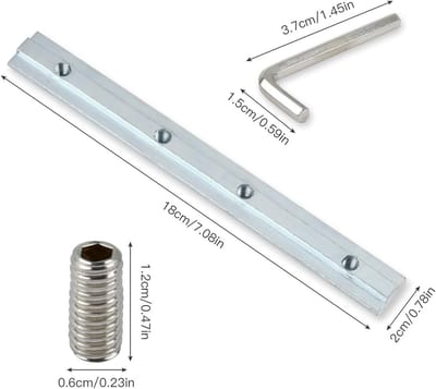 Routeverbinder Aluminium - Profielconnector T-groef - Constructie Monteren - Nauwkeurige Euro-norm Pasvorm - 40x40mm Sleuf 8mm - Zilver Geanodiseerd