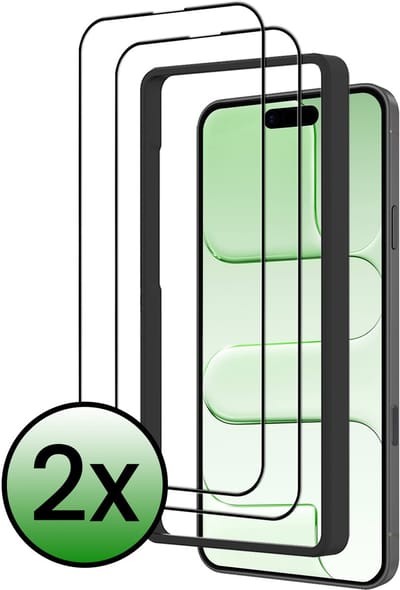 Screenprotector - 2 Stuks Geschikt voor Apple iPhone Air - Met Installatie Frame - Beschermglas - Gehard Glas - Tempered Glass - Screen Protector