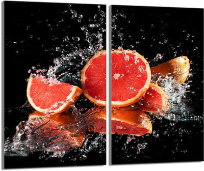 TMK ArtDeko - Glasplaat - Bescherming - 30x52 - Grepfruitsmotief