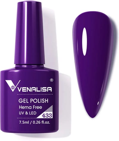 Venalisa UV Gellak Paars - 7.5 ml - Donker Paarse Gellak - Gellac Paars - Gellak Kleuren - Venalisa Gellak - Gellak Nagellak