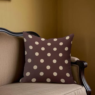 Bordeaux Rood Stippen Vierkant Jacquard Kussenhoes voor Bank Kantoor Lendenkussenhoes Decoratieve Kussenhoes voor Thuis 45x45cm