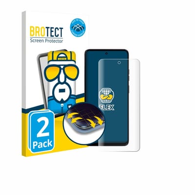 BROTECT - Screenprotector voor Motorola Moto G56 - Folie Beschermfolie transparant volledig dekking - 2 Stuks