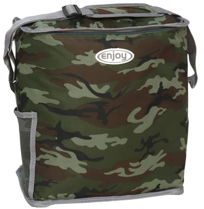 Gerimport Koel/schoudertas - 22 liter - legerlook - 20 x 32 x 34 cm - geïsoleerd/lunchtas