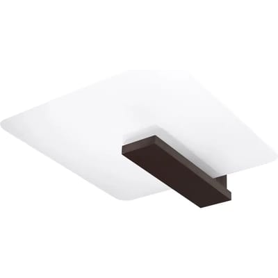 Sollux Lighting Plafondlamp Lappo - E27 - wenge - hout/glas - 47.5x40x14cm