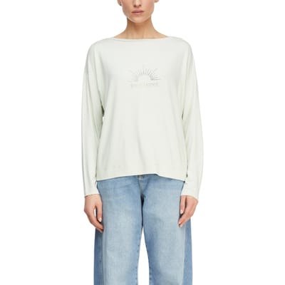 Comma T-shirts Soft Sage Größe: 34 | Longsleeves Outlet | Damen | Grün