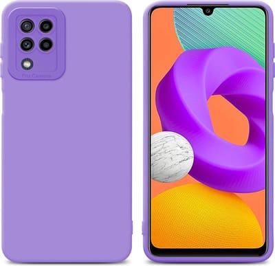 Cadorabo Hoesje geschikt voor Samsung Galaxy M22 / M32 4G in FLUID LICHT PAARS - Beschermhoes gemaakt van flexibel TPU silicone Cover Fluid Case