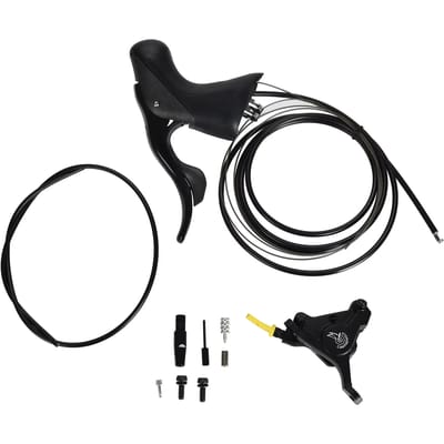 Campagnolo versteller Chorus 12V Hydraulisch Disc Flat Mount links carbon 160mm zwart