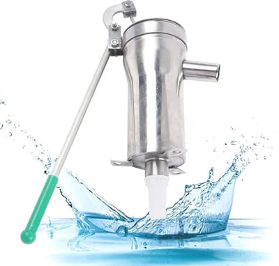 Handpomp - Waterpomp - Water Verplaatsen - Roestvrijstaal Ontwerp - 32mm Diameter - Zilver