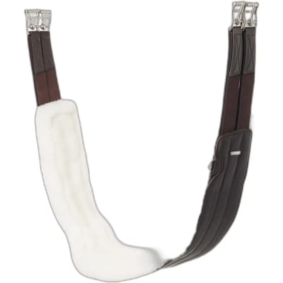 Leren singel voor paard met wollen voering LeMieux Hunter