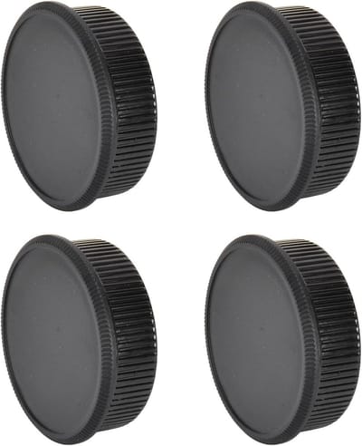 Akozon Camerabodydop en Achterlensdop, 4-paar Cameraachterlensdopdop en Bodydopset voor M42 Camera-accessoires met Schroefbevestiging